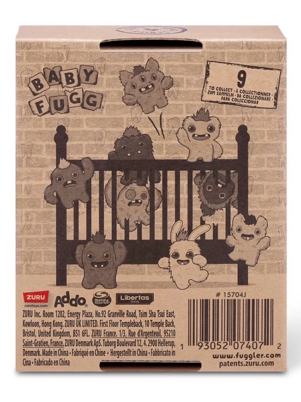Zuru Fuggler Baby Fuggs 3.5-inch Rabid Rabbit mini plush